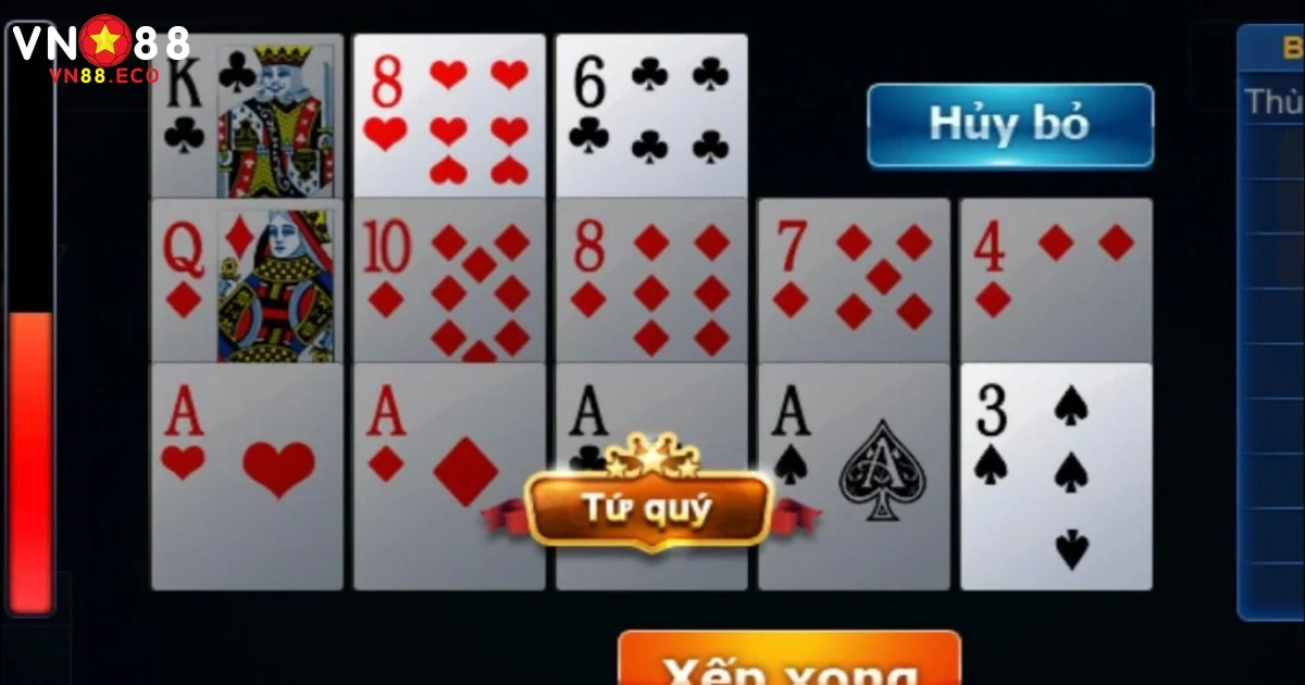 Bài Binh VN88 – Trò Chơi Tư Duy Với Tỷ Lệ Thưởng Hấp Dẫn 3 Mẹo Sắp Xếp Bộ Bài Binh Hiệu Quả Khi Chơi Tại VN88