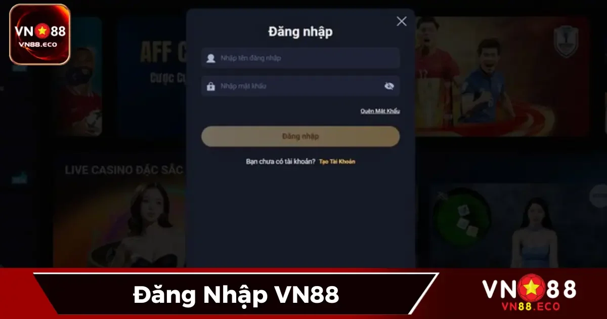 Các bước đăng nhập tài khoản VN88 an toàn và nhanh chóng