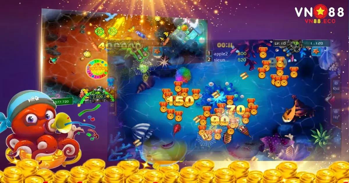 Bắn Cá 3D VN88 – Chiến Lược Bắn Chuẩn Nhận Nhiều Xu Nhất 2 Cách chọn vũ khí và mục tiêu để bắn cá hiệu quả